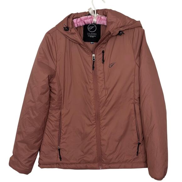 Five Seasons Small Mauve Pink Lightweight Packable Jacket Hooded - Picture 1 of 12
